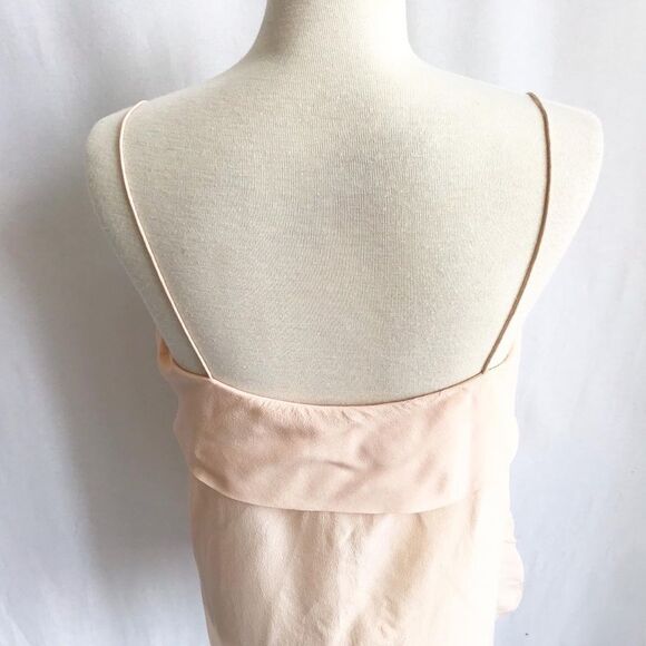 Club Monaco peachy silk ruffle tank size Small - Picture 6 of 7